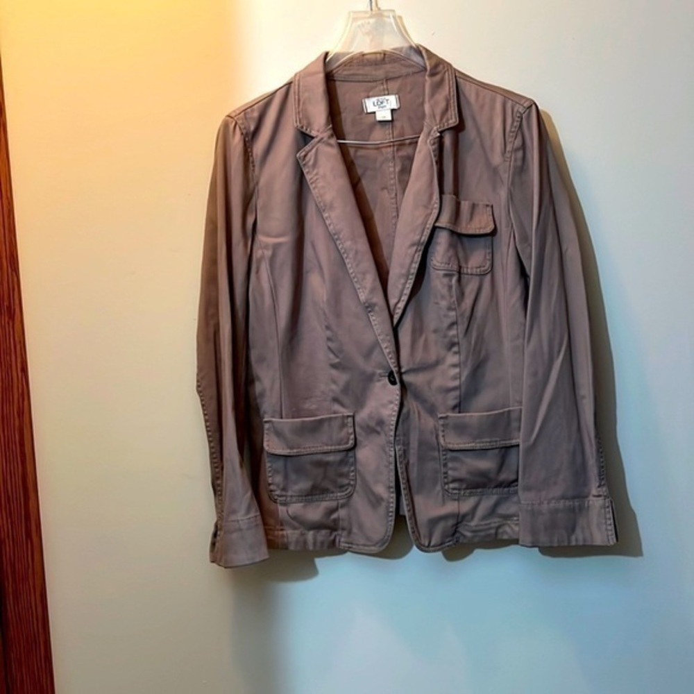 Loft size 12 petite single button jacket